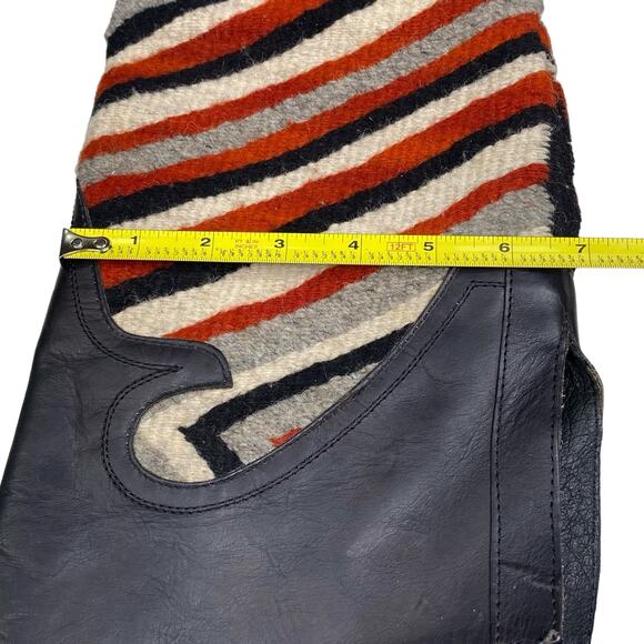 Freebird By Steven Cabal Black Leather Over The Knee Quilted Boots Size US 6 - Picture 11 of 12